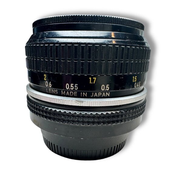 Nikon NIKKOR 50mm f/2 AI Lens Japan w/ Caps Clean Glass Fast Prime - Picture 4 of 13